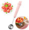 1 Piece Double Sided Melon Baller,Melon Baller,Double Sided Stainless Steel Round Melon Scoop,Melon Ball Scoop,Melon Scoop,Ice Cream Scoop Cookie Scoop Dessert Scoop for Fruit Ice Cream