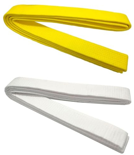 YSJCHEBS 2 Cinturones De Taekwondo, Accesorios De Ropa De Taekwondo, Cinturones De Taekwondo De Poliéster, Cinturones Suaves De Taekwondo
