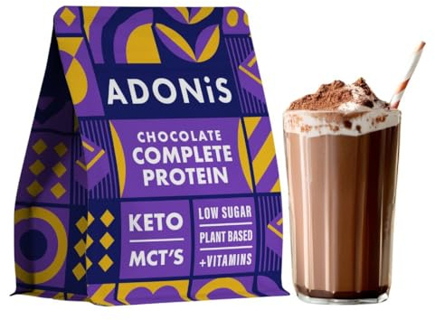 ADONiS Keto Protein Shake – Creamy Chocolate Flavor | Low-Carb, Protein Powder for Muscle Building & Recovery | Perfect for Keto Diet & Fitness (Creamy Chocolate)
