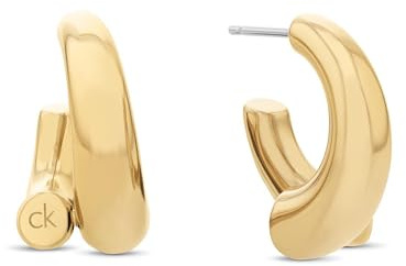 Calvin Klein Halskette mit Anhänger oder Rigidem Armband oder Ohrstecker für Damen CK SPIRAL Kollektion aus Edelstahl - Erhältlich in Silber oder Gold