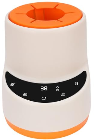 Shaker per Biberon del Latte per Bambini, Riscaldamento Rapido Bottiglia Portatile, Riscaldatore Mattutino per Viaggi, Memoria Intelligente e Funzione di Scongelamento 3 Marcia (Plug)