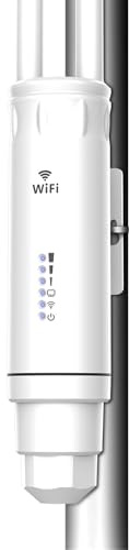 WONLINK Access Point WiFi Esterno, 1200Mbps Ripetitore WiFi Esterno Dual Band con 4 Antenne, 24V PoE, IP66, WPS e MU-MIMO, Supporta 3 Modalità (Repeater/Router/AP), 802.11AC