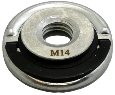 Tuerca de Brida de liberación rápida M14, Rosca for Amoladora Angular, Placa de prensado autoblocante, Compatible con Brida de sujeción de Amoladora Angular.(M14-A)