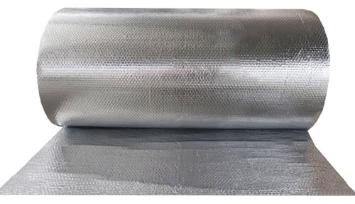 Heizkörper-Reflektorplatten, 2-lagige Aluminiumfolie-Luftpolsterfolie 1 x (1-10) m mit Klebstoff(1x10m)