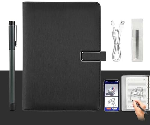 XNote,Ai-Powered Smart Writing Set,E-Ink Paper Tablet for Writing Drawing, Smart Reusable Notebook with AI-Powered Features, Real-Time Sync to App for Office, Learning, Business Meetings(Black)