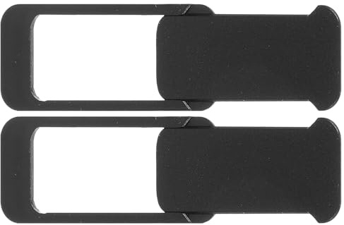 HEALEEP Copri Webcam per Laptop 2 Pezzi Cover Scorrevole Quadrata Protezione Privacy Adesivo per Videoconferenze e Smart Working
