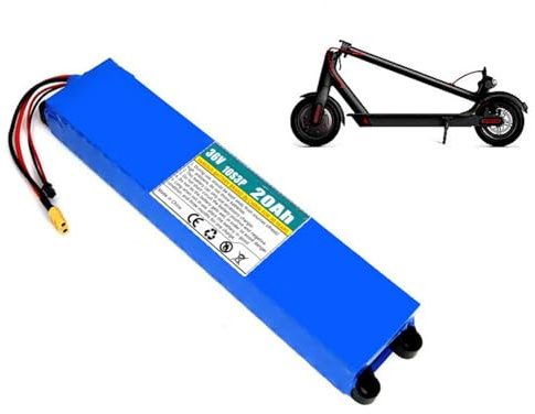 Batería de Litio de Bicicleta Eléctrica 36V 20Ah Baterías de Iones de Litio para Patinetes Eléctricos 10S3P para Motores de Bicicletas Eléctricas Plegables de 200 W a 800 W 36V 20Ah,Bullet+SM