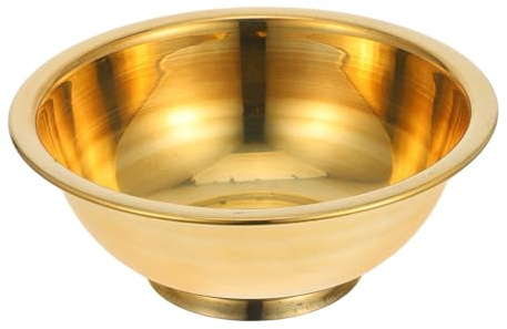 Artibetter Piccola Ciotola Decorativa in Rame Colore Oro Motivi Intricati e Design Unico, per Uso Rituale per Creare Un'atmosfera Mistica