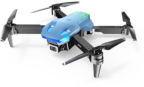 Wipkviey Drone with Camera for Kids/Adults/Beginners | T28 Foldable RC Quadcopter Toys (Sky Blue)