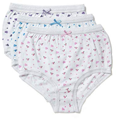 Marlon Women's Sofia Full Brief (Pack of 3), Print (White Ground), 28-30
