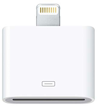 WORLDBOYU Lightning to 30 Pin Adapter Charging Sync Connector 8 Pin Male to 30 Pin Female Adapter for Select iPhone, iPad and iPod Models White