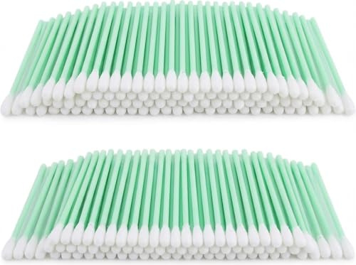 200 pièces de bâtonnets de nettoyage en mousse Tampons de nettoyage en mousse pour imprimante à jet d'encre, tête d'impression, appareil photo, lentille optique, équipement optique.