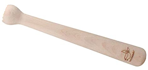 teemando® Marken-Holz-Cocktail-Stößel, Barstößel für Caipirinha, Limetten & alle Drinks, 22 cm, Caipirinha-Stößel zerstößt Limetten & Eiswürfel Dank rauher Unterseite, Barstampfer aus Holz
