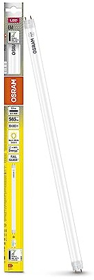 Osram Kosteneffiziente LED-Röhren für elektromagnetische Vorschaltgeräte, 5.4 W, G13, Tube, double-ended, 3000 K, LEAD FREE Glas, Warm weiß, 8-er Pack