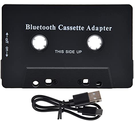 Atyhao Adaptateur de Lecteur de Cassette de Voiture USB Bluetooth Mp3 Sbc Stéréo Convertisseur Transformateur pour Convertisseur Véhicule Automobile Cassette