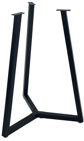 JIANZHUO Round Metal Coffee Table Legs,16 Inch Black Iron Dining Table Base Only,Circle End Table Legs