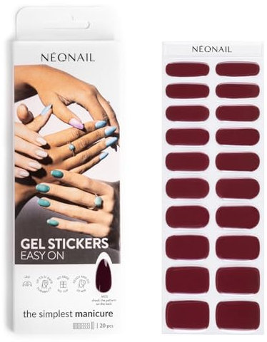 NÉONAIL Nagelfolie UV Härtend - Gel Stickers Easy On - UV Gel Strips - Fingernägel zum Aufkleben - Nagelsticker - Nagellackstreifen - Nagelaufkleber - Aufkleber Nägel - M05