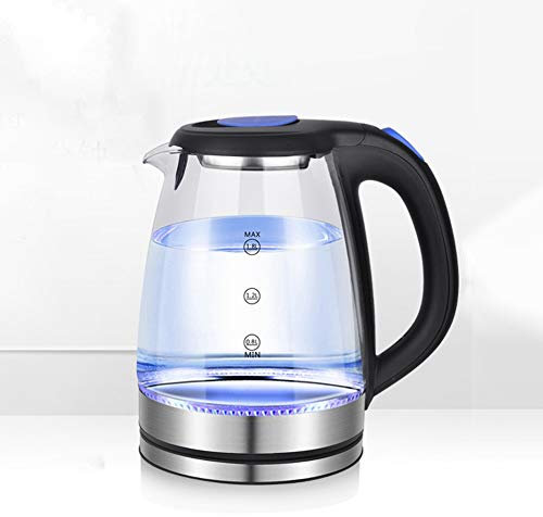 LYUXIANG Bouilloire électrique en verre à ébullition rapide 8 l avec LED bleue avec base pivotante Vision arrêt automatique et protection contre l'ébullition à sec