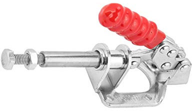 ciciglow Morsetto a Levetta di Fissaggio, Strumento a Sgancio Rapido, Morsetto Orizzontale Rosso Antiscivolo, Morsetto a Levetta, per la Lavorazione (GH-302-FM)