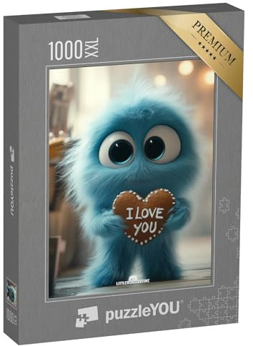 Puzzle 1000 Teile XXL „LITTLEMONSTERTIME: I Love You“
