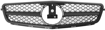 Front Kühlergrille Für C-Klasse W204 C180 C200 C350 S204 Für GTR Style 2008-2014 2013 Auto Glänzend Schwarz Kühlergrill Frontstoßstangengrill Frontgrill(A -Matte Black)