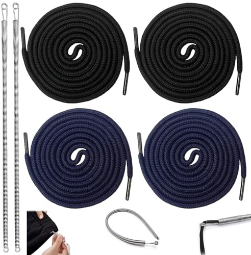 FUYTSUO 6 Stück Kordel für Jogginghose, Kordel für Hoodie 150CM Kordelband für HosenKordel, Kordelzug Jogginghose Band Hosenbänder Kordelband mit Metallenden und Durchziehnadel