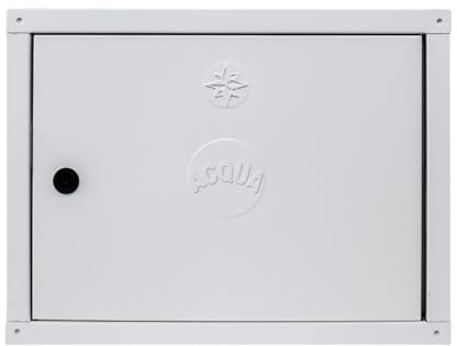 Sportello Coibentato per Contatore Acqua in Lamiera Preverniciata Bianca – Spessore 6/10 – Dimensioni 40x50x2cm – Dotato di chiave