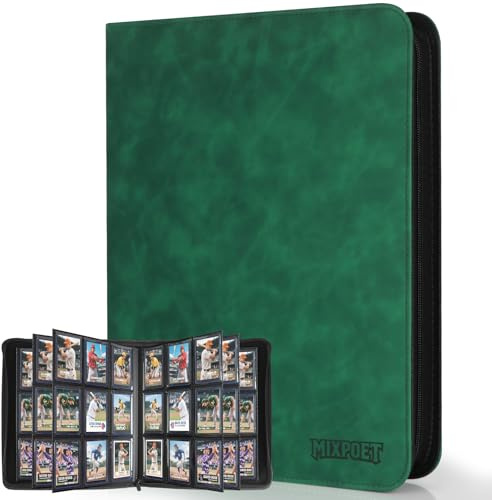 MIXPOET Top Loader Album pour cartes à collectionner pour 252 Top Loaders, Classeur à chargement supérieur 9 emplacements avec pochettes - YGO TCG MTG, ne Convient pas pour les Cartes Sans Top Loader