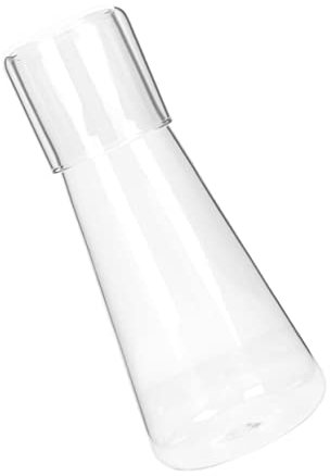 VICASKY Multi-Function Transparent Water Carafe Convenient Bedside Jug for Cold Drinks Capacity Elegant Design for Home Office Use for Ice Tea Beverages