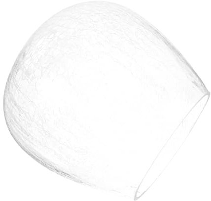 HOMSFOU Pendelleuchte mit Eisriss Design Diy Ersatzglas für Wandleuchten Transparent für Wohnräume Langlebig und Pflegeleicht