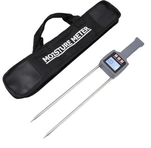 Misuratore di fieno portatile Professional Accuratezza ad alta precisione tester di umidità di fieno digitale per cereali a base di cereali Foraggio alfalfa leymus