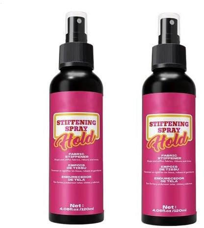 2 Pezzi Amido Per, 120ml Spray Indurente Per, Irrigidimento Rapido, Indurente Per Stoffa, Per Borse Uncinetto, Indurentes Tessuto Adatto Pour Vêtements