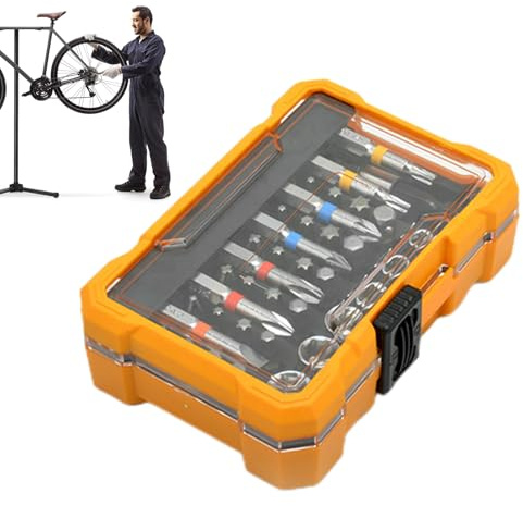 Punte Magnetiche Cacciavite - 50 Pezzi Utensili Acciaio Magnetici con Scatola di Immagazzinaggio,Set Punte per Viti,per Installazione Costruzione Vetro Mattone Granito Pareti Legno Piastrelle