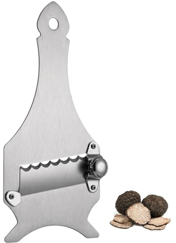 ABOOFAN Pelador de Trufas Herramienta de Cocina Estilizada de Acero Inoxidable Fácil de Limpiar y Ahorra Espacio para Chefs Profesionales y Amas de Casa