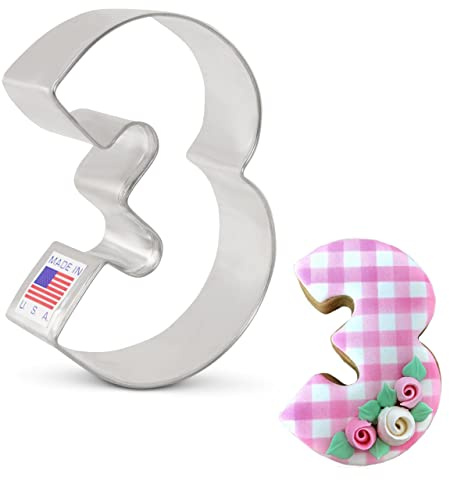Ann Clark Number Three #3 Cookie Cutter 3-1/4 Made in USA
