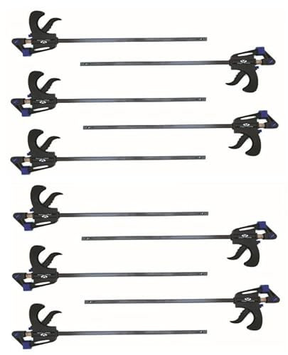 Lot de 10 serre-joints à serrage rapide 150 mm