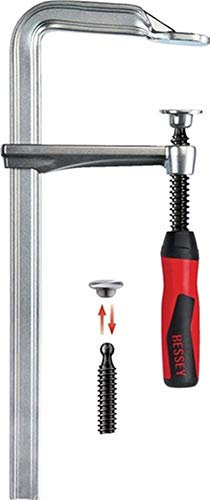 Bessey Ganzstahl-Schraubzwinge GZ-2K Spannweite 800 mm Ausladung 120 mm, 1 Stück,GZ80-2K, Farbe, Size