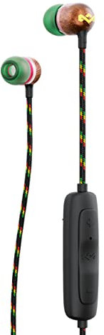 House of Marley Smile Jamaica Wireless 2 Ecouteurs intra-auriculaire – Oreillettes Bluetooth – Isolation de bruit – 9h de batterie – Charge rapidement – Résistant à l’eau et la sueur