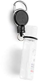 Durable 836901 Chiocciola Yo-Yo per Gel Disinfettante, Extra Strong con Magnete, 1 Pezzo, Nero