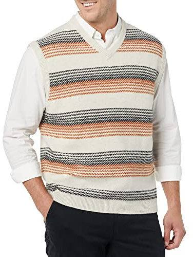 Amazon Essentials herrtröja med lamm (tidigare Goodthreads), ljusgrå Ombre, medium lång