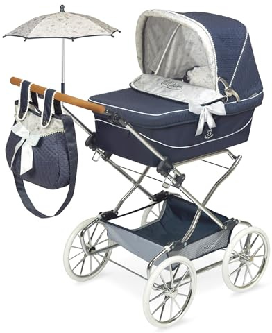 Carrozzina per Bambole Reborn Pieghevole con Ombrello DeCuevas Toys 82044