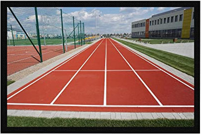 Vero Home 12890 Fußmatte | Motiv Sport Leichtathletik | Für Ihren Eingangs-Bereich | Maße: 60 x 40 cm