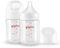 Pigeon Glass Nursing Bottle Wide Neck, Anti-Colic, Streamlined Body, Natural Feel, Easy to Clean, Heat-Resistant, 5.4 Oz(Pack of 2), Includes 2pcs SS Nipples (0m+)