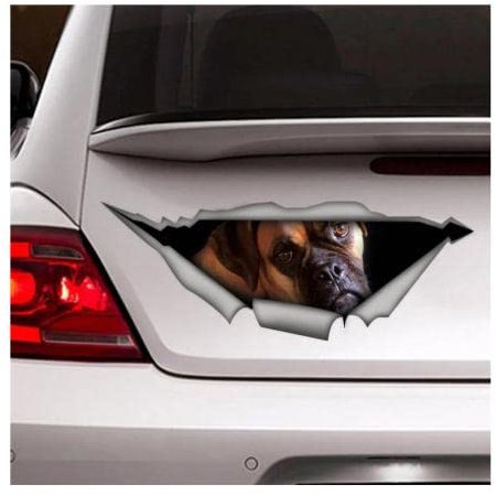 GAETOYEN Autoaufkleber Hund Personalisiert 21Cm（8.6 Inches） Deutscher Boxer Hund Aufkleber, Auto-Aufkleber, Vinyl-Aufkleber, Haustier-Aufkleber, Hund Aufkleber, Deutscher Boxer-Aufkleber(def1m4287)