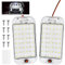 URAQT 48 LED Innenbeluchtung Auto, 2 Stück Super Hell 800LM 12V LED KFZ Innenraumbeleuchtung mit Schalter 6000K Weißlicht Kfz Beleuchtung Leiste für Auto Wohnmobil Bus Caravan Boat Quadratischer