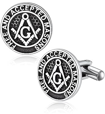 Bandmax Manschettenknöpfe Herren Edelstahl Manschettenknopf Cufflinks for Men Wikinger Manschettenknöpfe Hemd Shmuck für Hemd Hochzeit