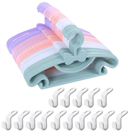 haweeli Grucce Appendiabiti in plastica per neonati e bambini (29,5cm, Confezione da 50)