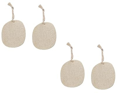 Beavorty 4pcs Loofah Scrubber Pad Brush Dishwasher Pot Brush Non-Slip Design Suitable for Dishes Utensils Cookware