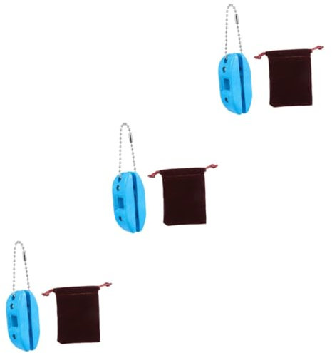 HANABASS 3stücke Eishockey Schlittschuh Schärfer Tragbarer Eislaufschuh Conditioner Mit Weißem Sandstein Handheld Klingenpflege Werkzeug Für Eishockey Und Eislaufschuhe Inkl Tragetasche