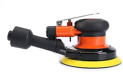 Doppelschleifmaschine, Bandschleifer, 5 Zoll pneumatische Luftstaubsauger Schleifmaschine Polierer Werkzeug Poliermaschine for Autolackpflege Holzschleifer Polierer Rostentfernung zum Schärfen(Air San